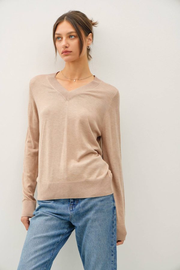 Cashmere blended sweater: Sky - Image 12