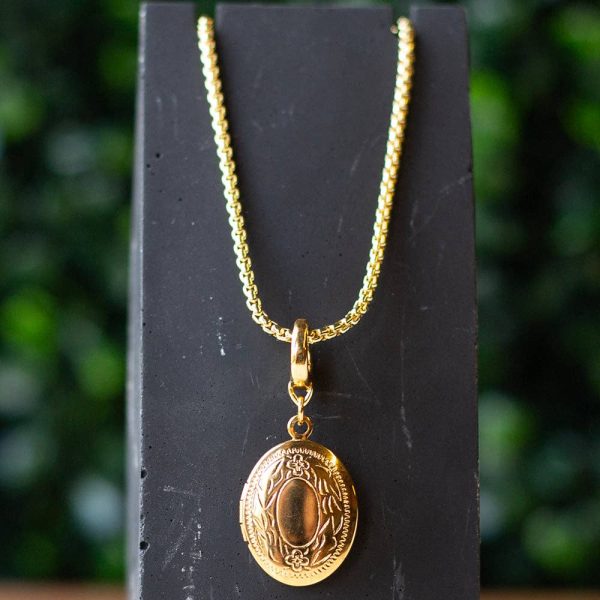 Locket Charm, Gold | Charm Bar | Charm Necklace or Bracelet - Image 4