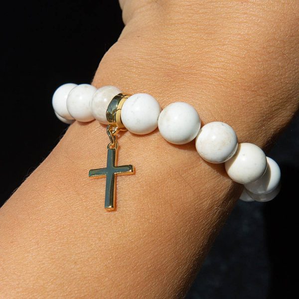 Cross Charm, Gold, Charm Bar | Charm Necklace or Bracelet - Image 3