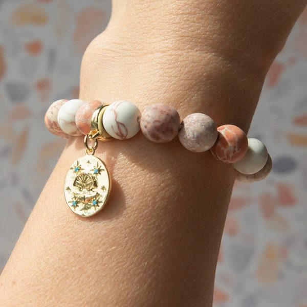 Scallop Shell Charm, Gold | Charm Bar | Charm Necklace - Image 2