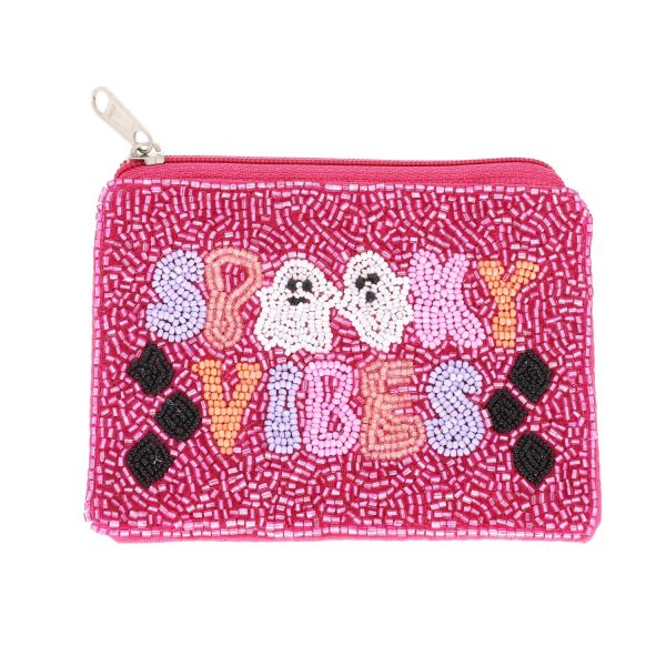 Spooky Vibes Beaded Coin Bag - Image 2