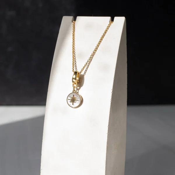 Star Charm, Mother of Pearl | Charm Bar | Charm Necklace - Image 5