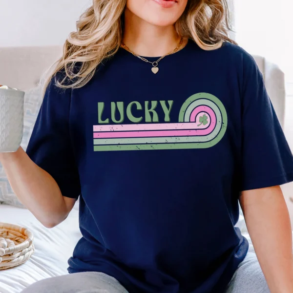 Lucky St. Patrick’s Day Graphic Shirt | Gildan : Sand, Medium - Image 26