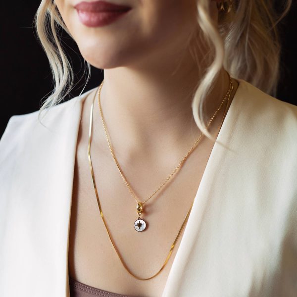 Star Charm, Mother of Pearl | Charm Bar | Charm Necklace - Image 2