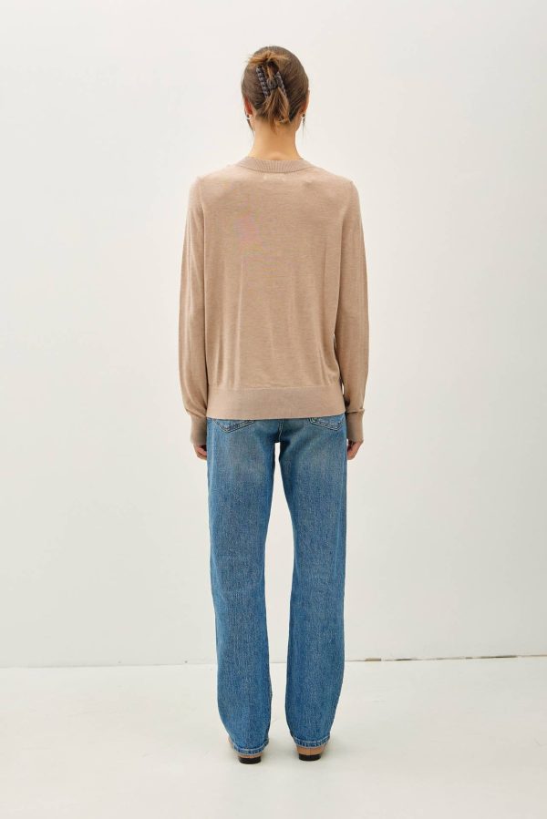 Cashmere blended sweater: Sky - Image 15