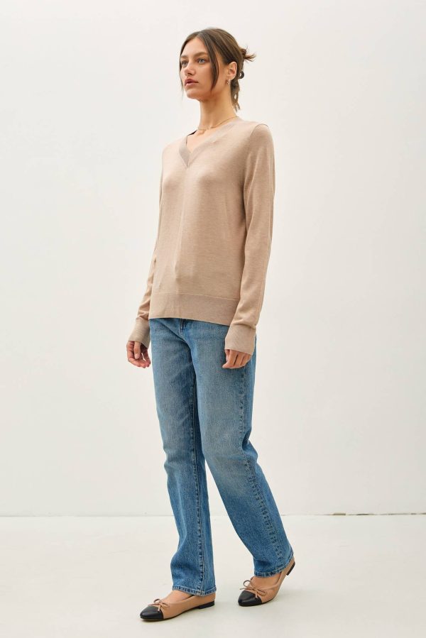 Cashmere blended sweater: Sky - Image 13