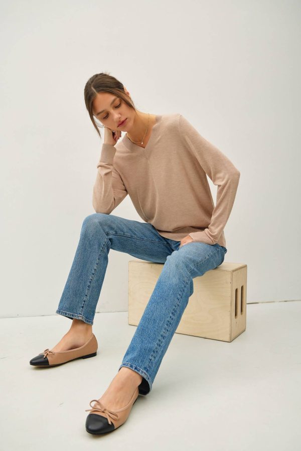 Cashmere blended sweater: Sky - Image 11