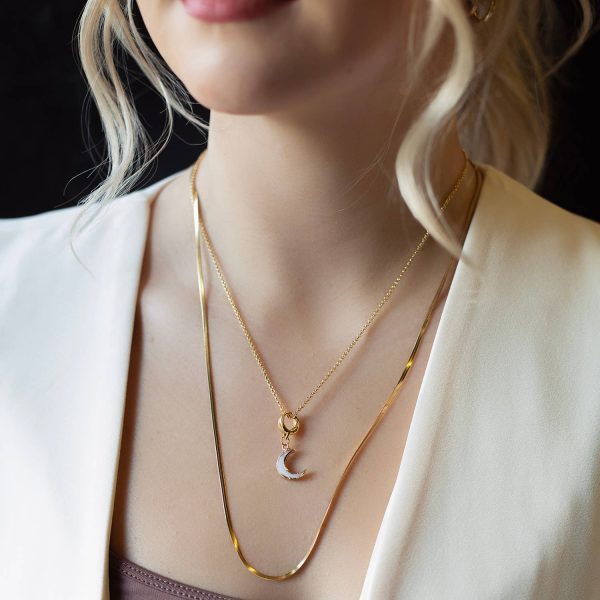Moon Charm, Mother of Pearl, Charm Bar - Image 2