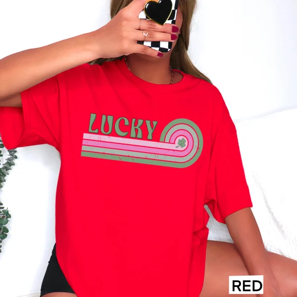 Lucky St. Patrick’s Day Graphic Shirt | Gildan : Sand, Medium - Image 19