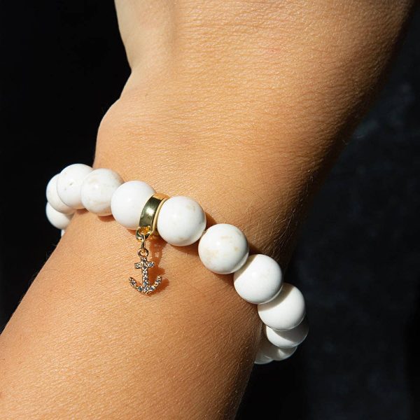Anchor Charm, CZ, Charm Bar | Charm Necklace or Bracelet - Image 3