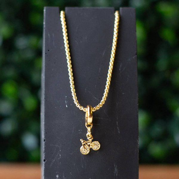 Bicycle Charm, CZ | Charm Bar | Charm Necklace or Bracelet - Image 3