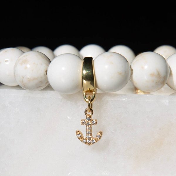 Anchor Charm, CZ, Charm Bar | Charm Necklace or Bracelet - Image 5