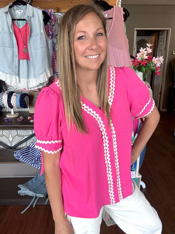 Pink Ric Rac Top - Image 3