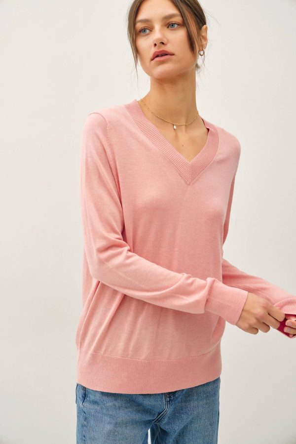 Cashmere blended sweater: Sky - Image 7