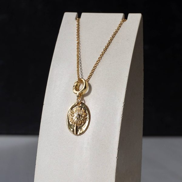 Dandelion Charm, CZ, Charm Bar, Charm Necklace or Bracelet - Image 7