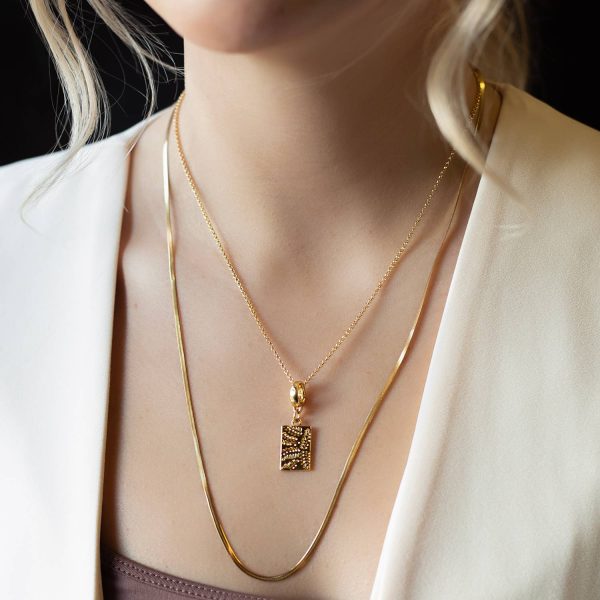 Fern Charm, Gold, Charm Bar | Charm Necklace or Bracelet - Image 2
