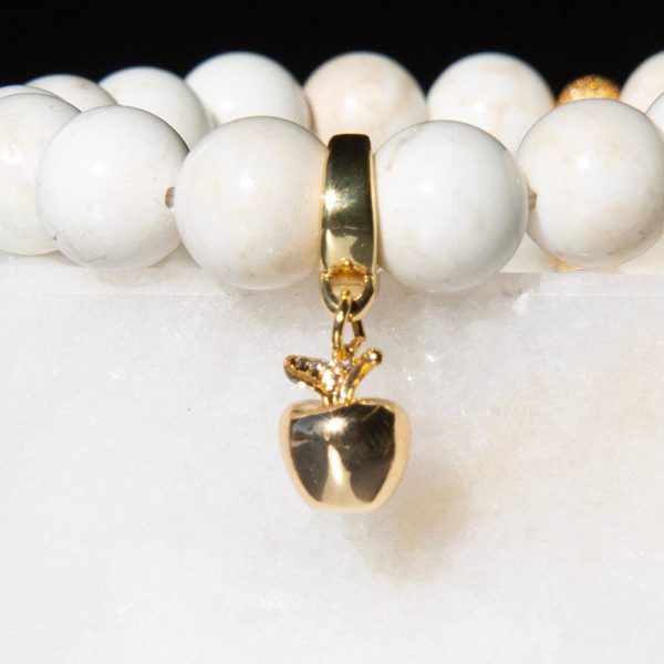 Apple Charm, Gold, Charm Bar | Charm Necklace or Bracelet - Image 3