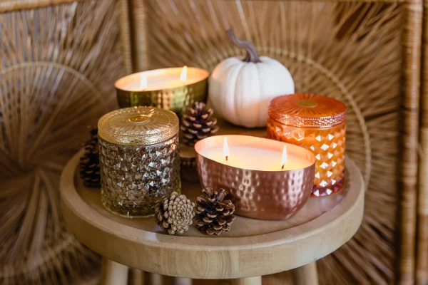 Holiday Spiced Toddy Candle  Copper ROUND Bowl 14oz - Image 3