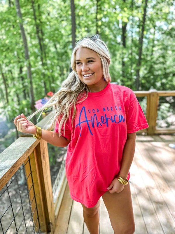 God Bless America Graphic Tee: - Image 2