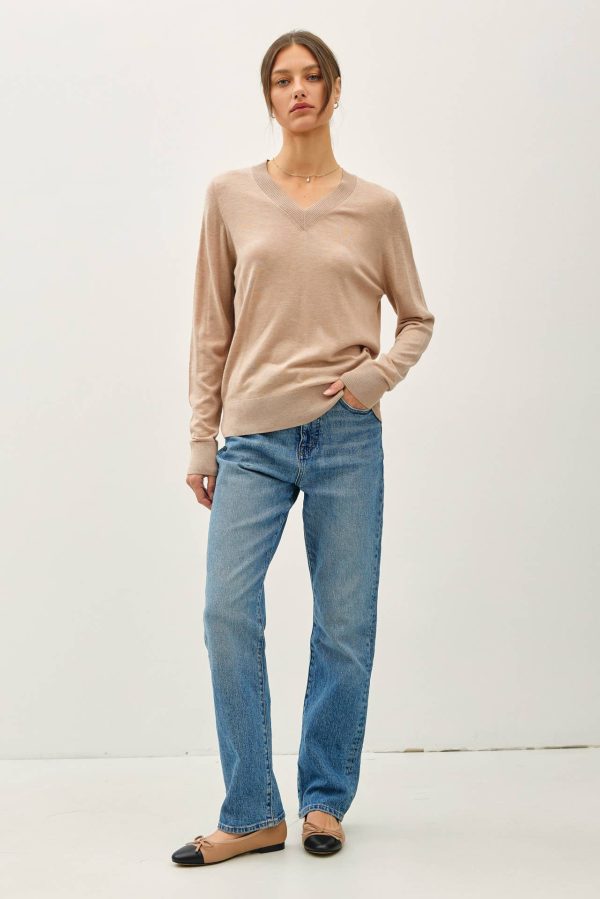 Cashmere blended sweater: Sky - Image 14
