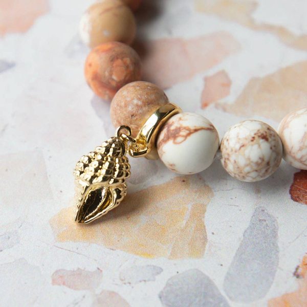 😎Summer Pick😎Conch Shell Charm, Gold - Image 4