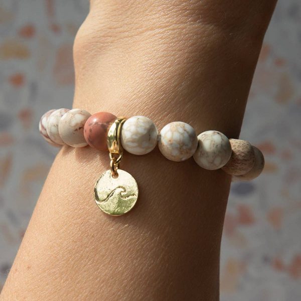 Wave Charm, Gold | Charm Bar | Charm Necklace/Bracelet - Image 2
