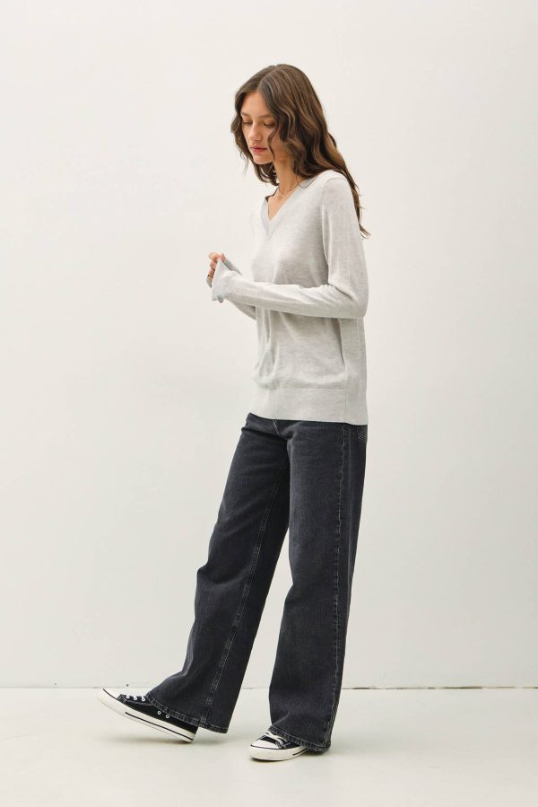 Cashmere blended sweater: Sky - Image 17