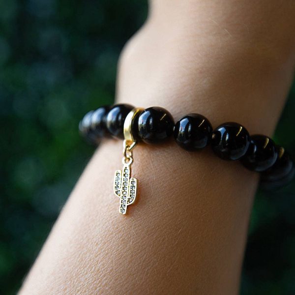 Cactus Charm, CZ | Charm Bar | Charm Necklace or Bracelet - Image 2