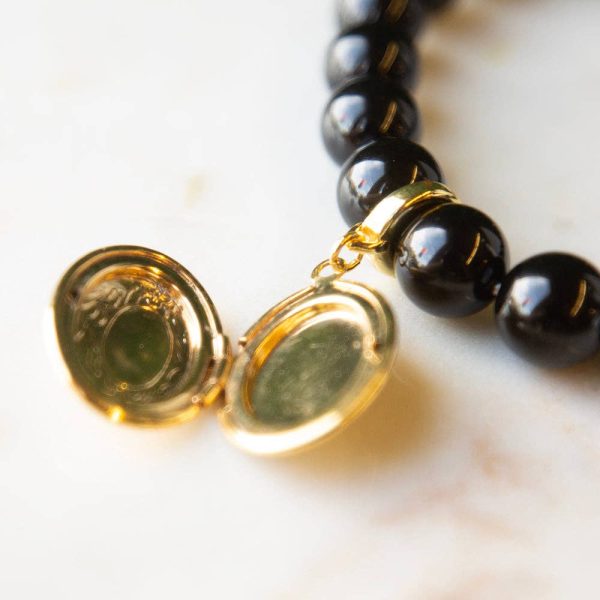 Locket Charm, Gold | Charm Bar | Charm Necklace or Bracelet - Image 3