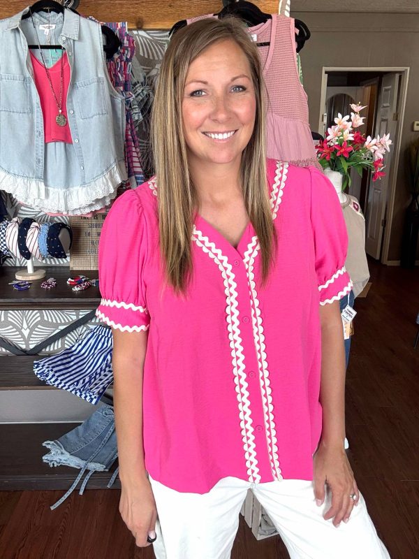 Pink Ric Rac Top - Image 4