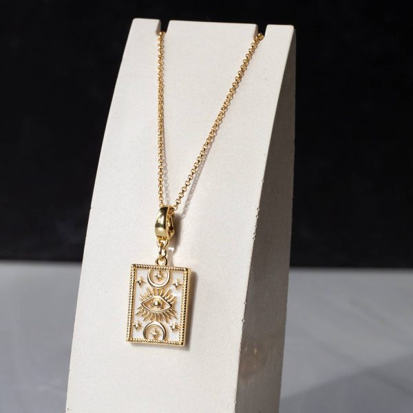 Medallion Charm, Mother of Pearl, Charm Bar | Charm Necklace - Image 7