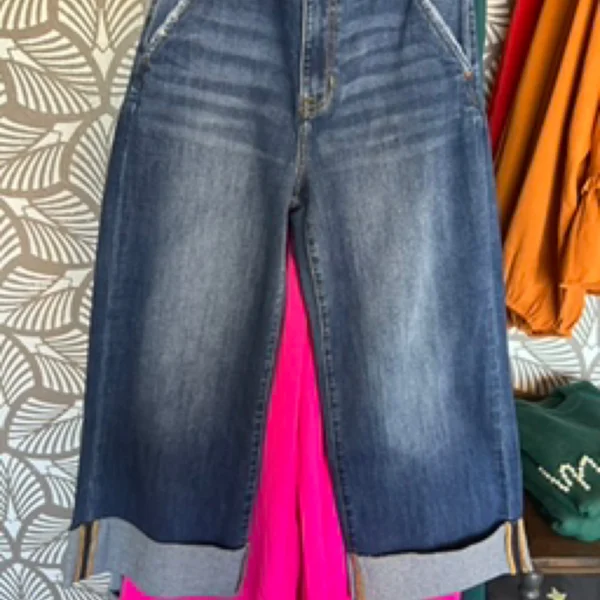 Risen trouser cuff jeans - Image 3