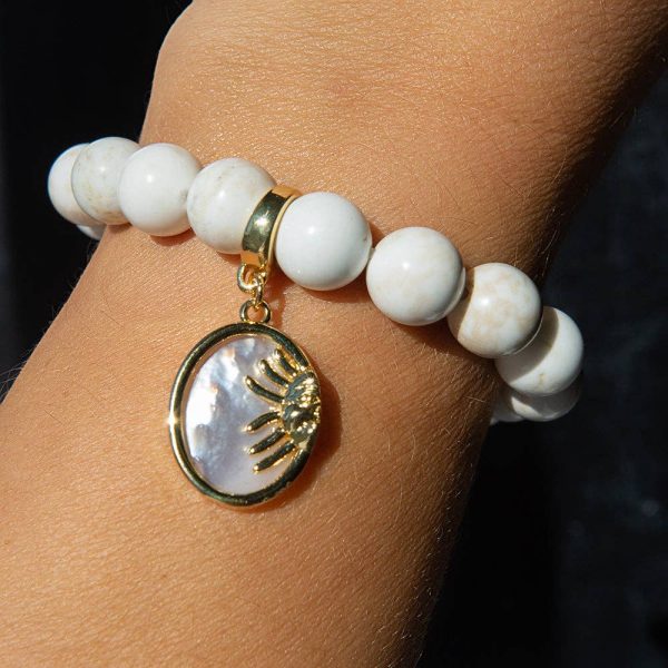 Sun Medallion Charm, Mother of Pearl - Image 2