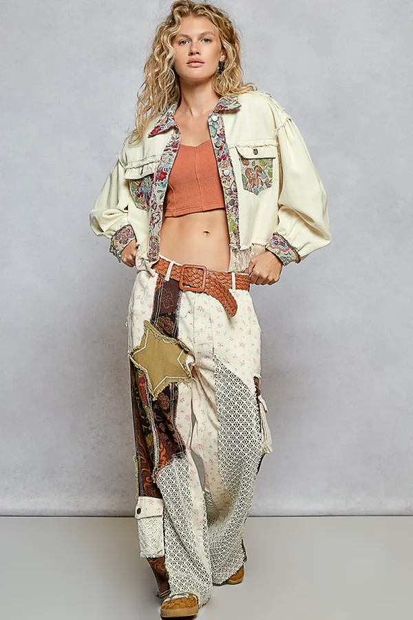 Cream Embroidered Jacket - Image 2