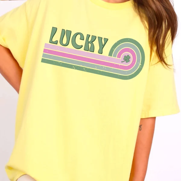 Lucky St. Patrick’s Day Graphic Shirt | Gildan : Sand, Medium - Image 33