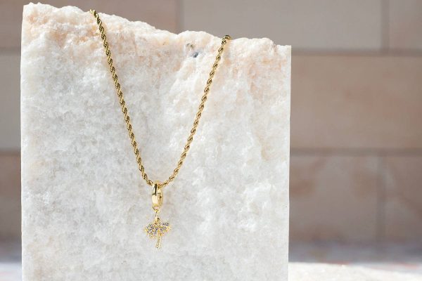 Palm Tree Charm, CZ - Image 3