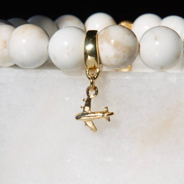 Airplane Charm, Gold, Charm Bar | Charm Necklace or Bracelet - Image 5