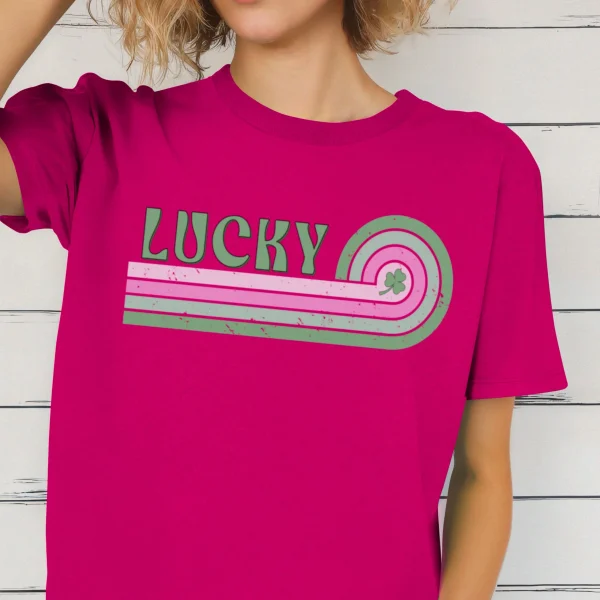 Lucky St. Patrick’s Day Graphic Shirt | Gildan : Sand, Medium - Image 23