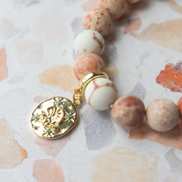 Scallop Shell Charm, Gold | Charm Bar | Charm Necklace - Image 4