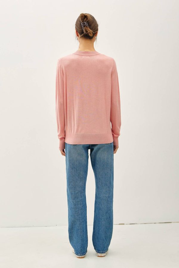 Cashmere blended sweater: Sky - Image 10