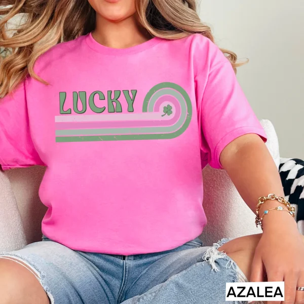 Lucky St. Patrick’s Day Graphic Shirt | Gildan : Sand, Medium - Image 10