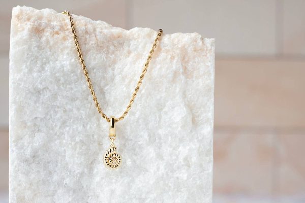 Nautilus Shell Charm, Gold - Image 3