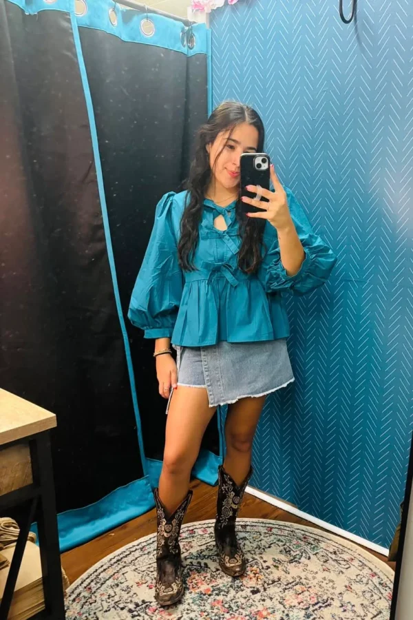 Teal Babydoll Bows - Image 2