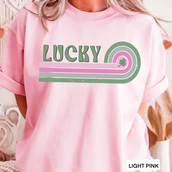 Lucky St. Patrick’s Day Graphic Shirt | Gildan : Sand, Medium - Image 9