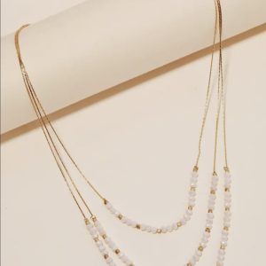 Double Layered Beaded necklace