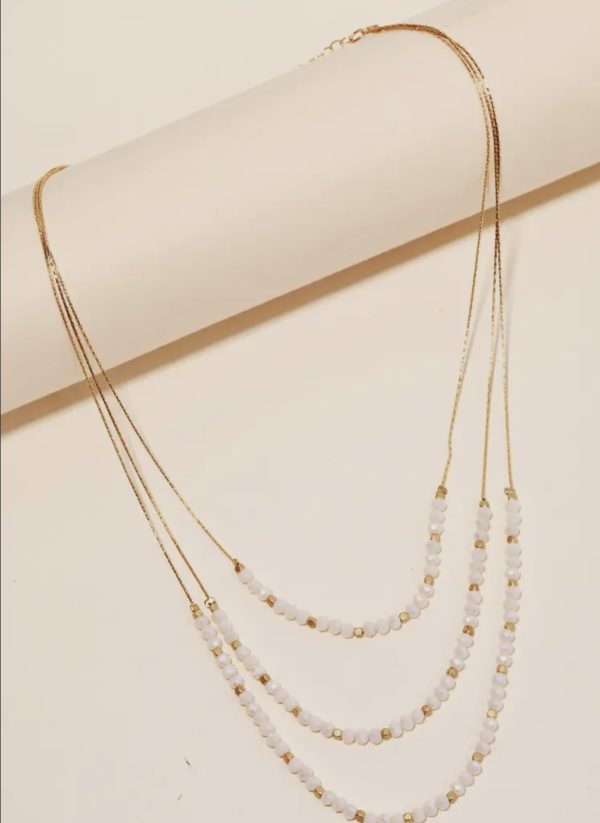 Double Layered Beaded necklace