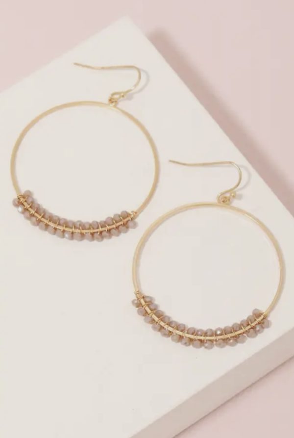 Mocha dainty hoops