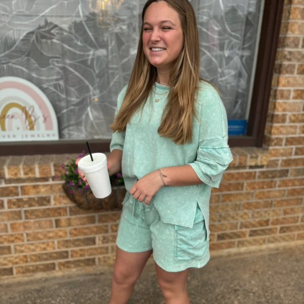 Teal Cargo Top