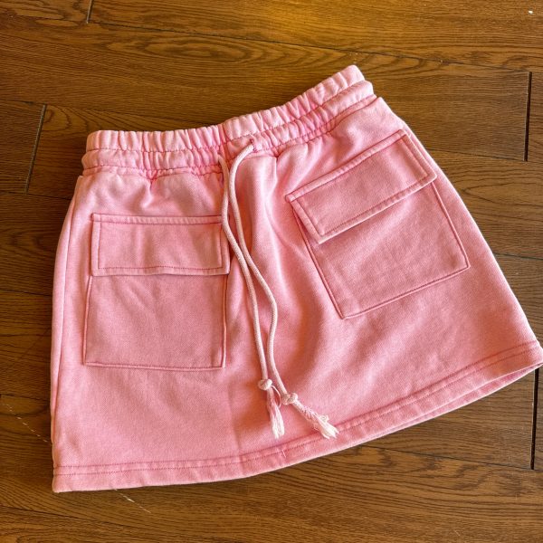 Pink Cargo Skirt