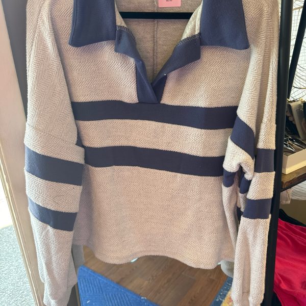 Navy and Grey Stripes